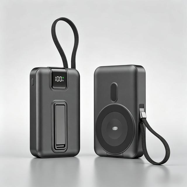 2026 Trending Products 3 in 1 Power Bank 10000mAh PD 22.5W QC3.0 Power Bank with Cable Wireless Magnetic Power Bank