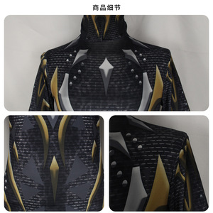 Traje de Cosplay de Pantera Negra 2 para Hombre, Traje Completo de Spandex y Nailon con Máscara, Disfraz de Halloween, Ropa de Escenario, Juego de Rol de Anime - Product Image 4