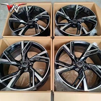 Rines Forjados de 17-18 Pulgadas para Autos de Pasajeros, Rines JDM de 5 Radios, 5X100 5X114.3, Rines de Aleación para AUDI A4 A5 A6 RS4 RS6 Q3 Q5 Q7