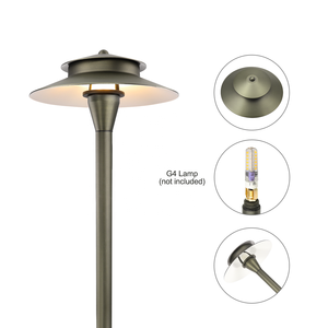 Éclairage de <span class=keywords><strong>chemin</strong></span> extérieur durable et personnalisable à basse tension, filaire, étanche, en bronze antique - Product Image 4