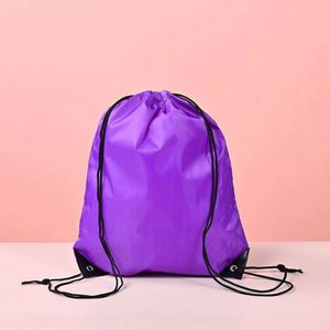 Factory Customized Cheap Polyester Drawstring Sports Gym <b>Bag</b> Custom Logo Promotional Shopping Bundle Pouch Fashion <b>Medium</b> <b>Size</b> - Product Image 5