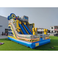 Toboggan gonflable sur mesure pour enfants, château gonflable commercial d'extérieur, toboggan sec, équipement de parc d'attractions