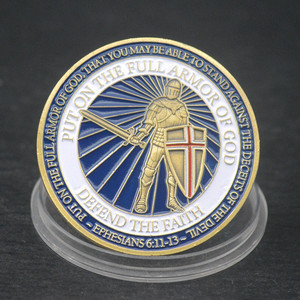 Bảo vệ đồng xu thách thức men Đức tin đặt trên toàn bộ áo giáp của tiền xu thần - Product Image 4