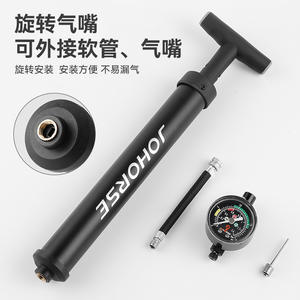 Pompe à air manuelle Johorse pour ballons avec manomètre, pompe haute pression portable pour basketball, football, volley-ball - Product Image 4