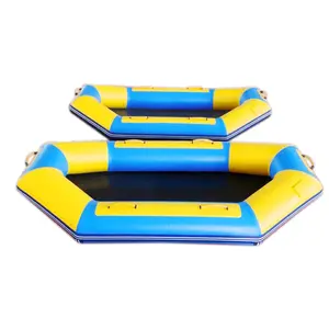 Tùy chỉnh PVC Inflatable thuyền bè chèo thuyền gấp Inflatable thuyền cho hồ ngoài trời