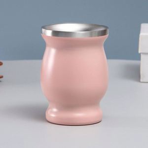 Curved Body Stainless Steel Insulated Tumbler Light Weight Home Office <b>Mug</b> - Product Image 6