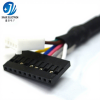 Adaptor Kabel Konektor 5-Pin ke 4-Pin Kustom dengan Selubung Anyaman untuk Kontrol Industri & Perangkat Elektronik