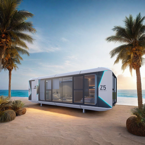Casa Móvil de Lujo, <span class=keywords><strong>Hotel</strong></span> Cápsula Espacial de Bajo Costo, Estructura de Acero, Casas Prefabricadas para Exteriores, Casa Pequeña para Vivir, con Energía Solar - Product Image 2