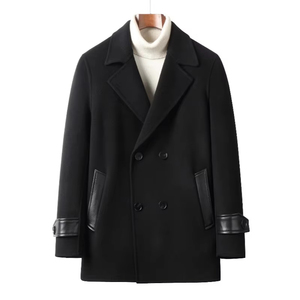 Collezione Autunno-Inverno: Cappotto da <span class=keywords><strong>Uomo</strong></span> in 100% Lana, <span class=keywords><strong>Doppiopetto</strong></span>, Doppio Strato, Spesso e Caldo - Product Image 1