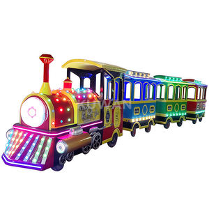 Juego <span class=keywords><strong>de</strong></span> <span class=keywords><strong>tren</strong></span> eléctrico grande personalizado para adultos, vagón <span class=keywords><strong>de</strong></span> <span class=keywords><strong>Tren</strong></span> Eléctrico estilo locomotora para parque <span class=keywords><strong>de</strong></span> atracciones y atracción turística - Product Image 3