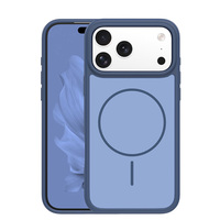 Nouvelle coque de téléphone magnétique sans fil 2-en-1 populaire orange pour iPhone 17 Pro, design haut de gamme pour les professionnels