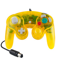 Manette de jeu filaire transparente Bitfunx NGC pour console de jeu Nintendo Gamecube