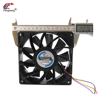 Ventilateur DC sans balais 140x140x38mm, ventilateur de refroidissement 12/24 volts, 6000 tr/min, 140mm, 5,5 pouces, haut débit d'air, ventilateur axial industriel d'évacuation