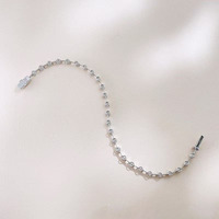 Bracelet serti de diamants, or blanc 18 carats, diamants de laboratoire taille brillant certifiés IGI, 3,91 g, bijoux de luxe raffinés pour femmes