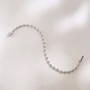 Pulsera con Diamantes Espaciados en Oro Blanco de 18K, Corte Brillante Cultivado en Laboratorio, Certificado IGI, 3.91g, Joyería Fina de Lujo para Mujer - Product Image 3