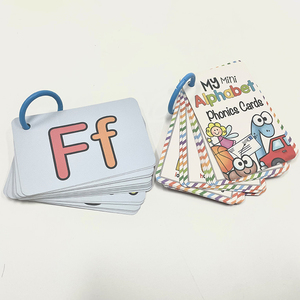 Tarjetas Flash Alfabeto Personalizadas Tarjetas de Aprendizaje Temprano de Primeras Palabras para Niños Pequeños Enseñar Letras ABC Palabras en Inglés Mayúsculas y Minúsculas - Product Image 5