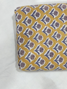 Tissu en voile de coton imprimé à la main avec motif floral indien, matière pour vêtements au mètre, pour la couture et l'artisanat - Product Image 4