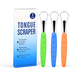 Pencuci Lidah Bentuk Sendok dari Baja Anti Karat Berkualitas Bedah, Ramah Lingkungan, Anti Selip, Dapat Digunakan Kembali, Warna Dapat Disesuaikan (Grosir) - Product Image 1