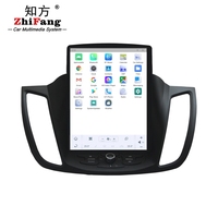 Android 13 tesla Écran 10.4 pouces Lecteur DVD de voiture Audio Stéréo Gps Navigation Système multimédia Vidéo de voiture pour Ford Kuga 2013-2017