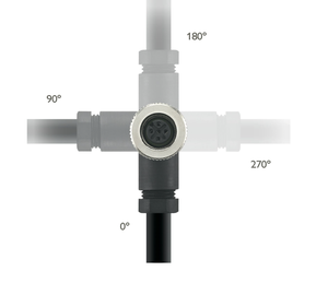 Conector Recto Hembra M12 SACC-M12FR-5CON-PG7-M de 5 Pines, Presilla de Cable PG7, Enchufe Circular Industrial para Cableado de Sensores de Automatización - Product Image 5