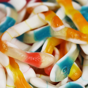 Ingrosso lungo a forma di serpente dolci gommosi Sour <span class=keywords><strong>caramelle</strong></span> aromatizzate alla frutta assortite nella confezione del sacchetto - Product Image 5