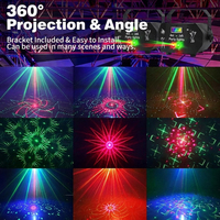 Éclairage LED de Noël, Lumières de Décoration Festives, Lampe Stroboscopique Disco en Métal pour Intérieur, Télécommande, Activation Sonore, Décoration de Fête de Noël