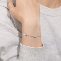 Bracelets en Moissanite de Haute Qualité pour Femmes, Design Tendance, Argent Sterling S925, Idéal pour le Dropshipping