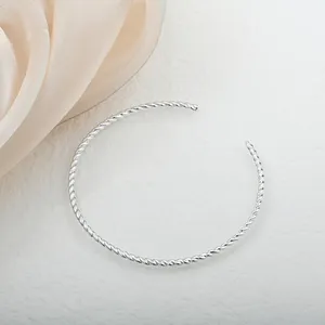 Bracelet minimaliste en argent sterling 925 avec câble torsadé pour hommes et femmes