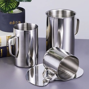 Mu Zixing Stainless Steel <b>Measuring</b> Cup 500ml 1000ml 2000ml With Scale For Tea Coffee Baking - Product Image 1