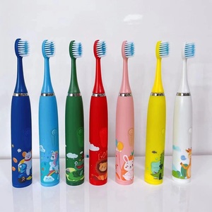 Produttore all'ingrosso carino vibrante sonico spazzolino elettrico per bambini a batteria sostituibile con testina morbida via orale pulita - Product Image 3