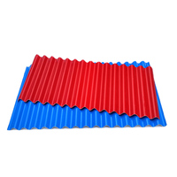 Tuiles de toiture ondulées en UPVC transparentes, forme trapézoïdale polyvalente, surface ASA, matériau PVC