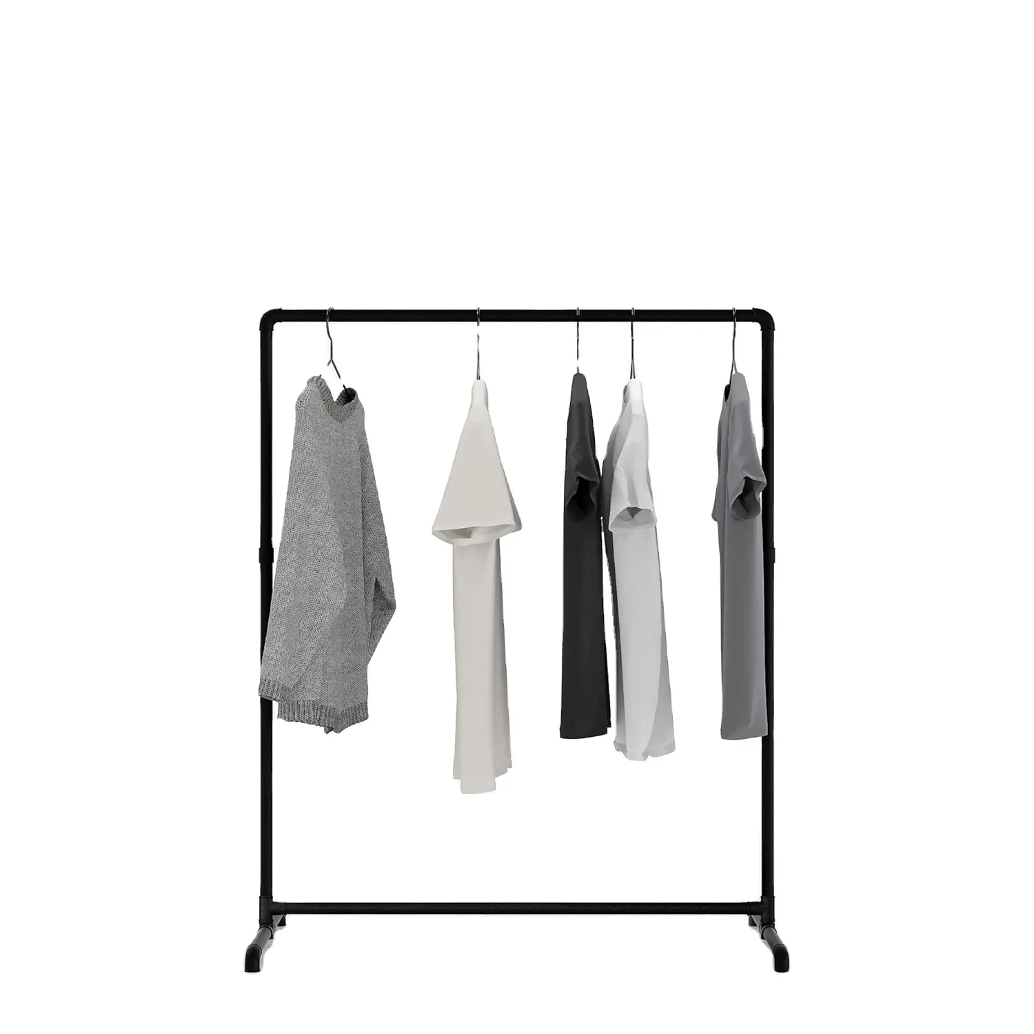 Industrial Design garment rack freestanding Coat Rack for Wardrobe Wall Clothes Rack Made of Sturdy Pipes from Water Pipes