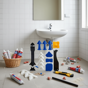 Juego de herramientas de calafateo de 14 piezas para reparaciones del hogar, baño y cocina, herramientas manuales de plástico, 37x23x7,5 cm - Product Image 2