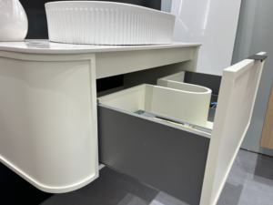 <span class=keywords><strong>Goldea</strong></span> 2025-Exhibiciones DE LA Feria de Cantón de estilo francés Gabinetes de baño con diseño de arco pintado - Product Image 4