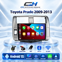 Untuk Toyota Prado 2009-2013 Radio Mobil Android 15 9 Inch QLED 8 Core CarPlay Android Auto GPS 4G WiFi DSP