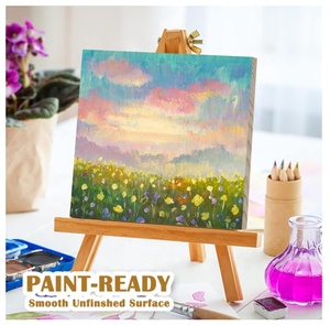 DIY Projects Pine <strong>Wood</strong> Board Wooden Square Blocks Craft <strong>Panels</strong> <strong>Unfinished</strong> <strong>Wood</strong> Blocks for Crafts - Product Image 5