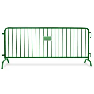 Customized Metal Crowd Control Barrier / Playground Portable Barricades / 8x10 Vinyl Temporary Fence Business For Sale