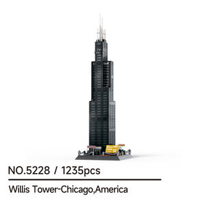 Wange 5228, Torre Willis de Chicago, América, 1235 Piezas, Bloques de Construcción, Modelo de Ladrillos, Juego de Bloques de Construcción para Niños Unisex, Juguete de Plástico - Product Image 6