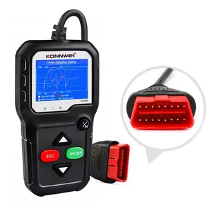 KONNWEI-Detector de fallos en el motor KW680 OBDII EOBD OBD2, herramienta de diagnóstico, escáner de coche, Monitor ECU AL319 AD410 V311