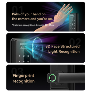 Khóa cửa khách sạn với hệ thống Phần mềm quản lý tuya cửa nhôm Mã Vân tay mật khẩu sinh trắc học vân tay khóa thông minh - Product Image 5