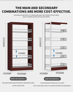 Estanterías de metal de diseño moderno para el hogar, oficina, dormitorio y escuela, solución económica y eficiente para bibliotecas - Product Image 5