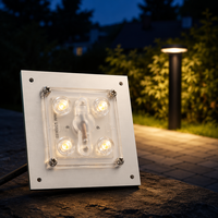 Module d'éclairage LED extérieur étanche IP65 10W 75x75mm en aluminium pour allées de jardin