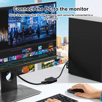 Adaptateur DP vers VGA, Mâle vers Femelle 1080P (DP) Source vers Affichage VGA pour Ordinateur, Projecteur, Moniteur