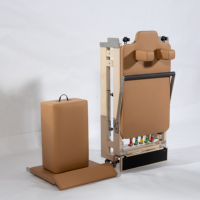 VOG VOG-PL015A Reformer de Pilates pliable en bois d'érable – Réglable, durable, écologique pour usage domestique et commercial