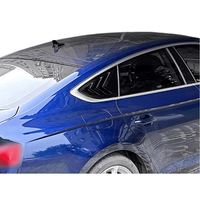 Aileron de fenêtre latérale arrière Sportback en ABS noir brillant et motif carbone, compatible avec Audi A5 S5 2017 à 2024