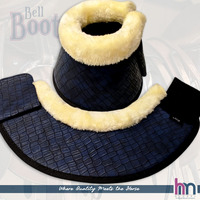 Botas de Protección Premium para Caballos, Anti-Rotación, de Cuero PU, Acolchadas con Piel Sintética, Ecológicas, Impermeables y Personalizables