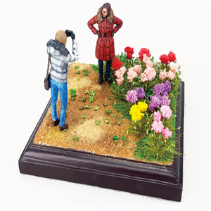 แบบจำลองทางทหารของพืชวัชพืชบนฉากค้อนสงครามภาคพื้นดินอาคารวัสดุ DIY สนามหญ้าเทียมสำหรับรถไฟรถไฟ - Product Image 2