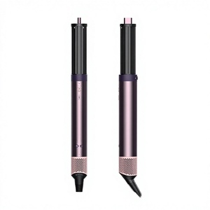 <span class=keywords><strong>Fer</strong></span> à <span class=keywords><strong>boucler</strong></span> de luxe 6-en-1 1200W HS09, Outil de coiffure professionnel en céramique rose/violet pour salon - Product Image 1