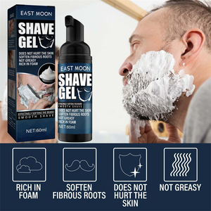 <span class=keywords><strong>Gel</strong></span> à raser East Moon 60 ml, adoucissant pour la <span class=keywords><strong>barbe</strong></span>, nettoyant pour la peau, lissant, nourrissant, <span class=keywords><strong>gel</strong></span> à raser pour hommes - Product Image 2