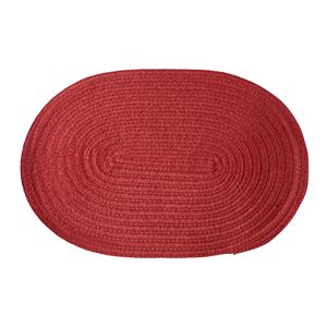 แผ่นรองจานรูปไข่ ขนาด 45x30 ซม. สีแดง - Product Image 1